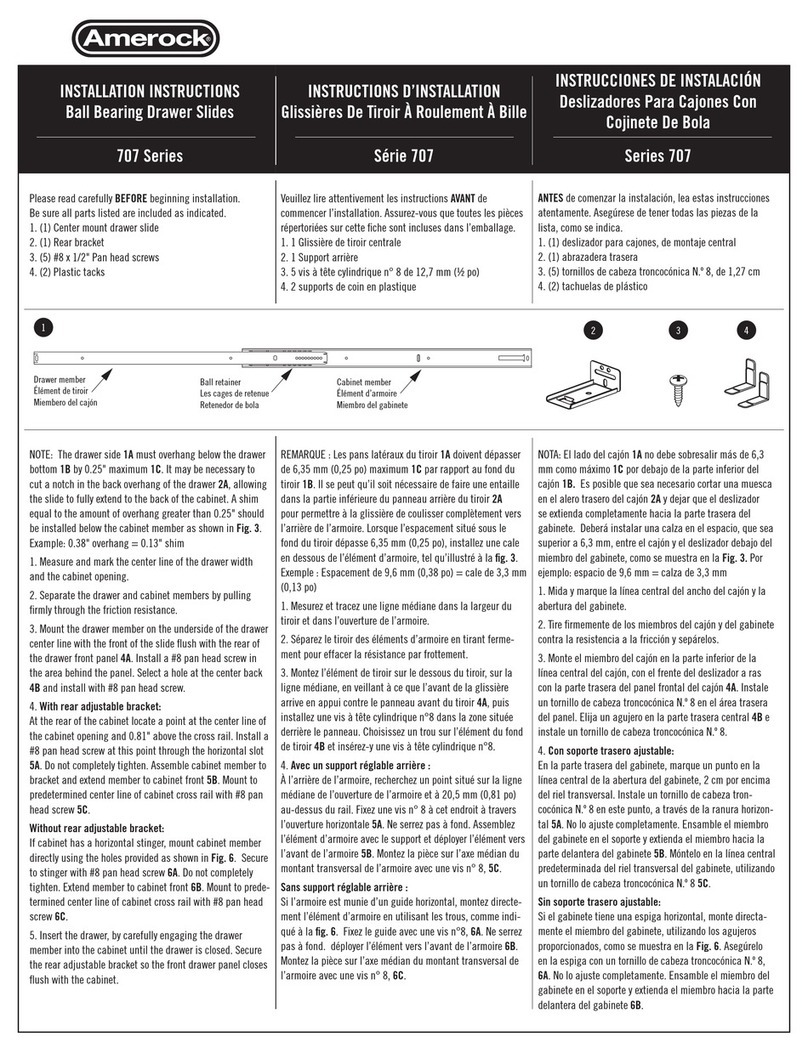 Amerock 707 Series User manual