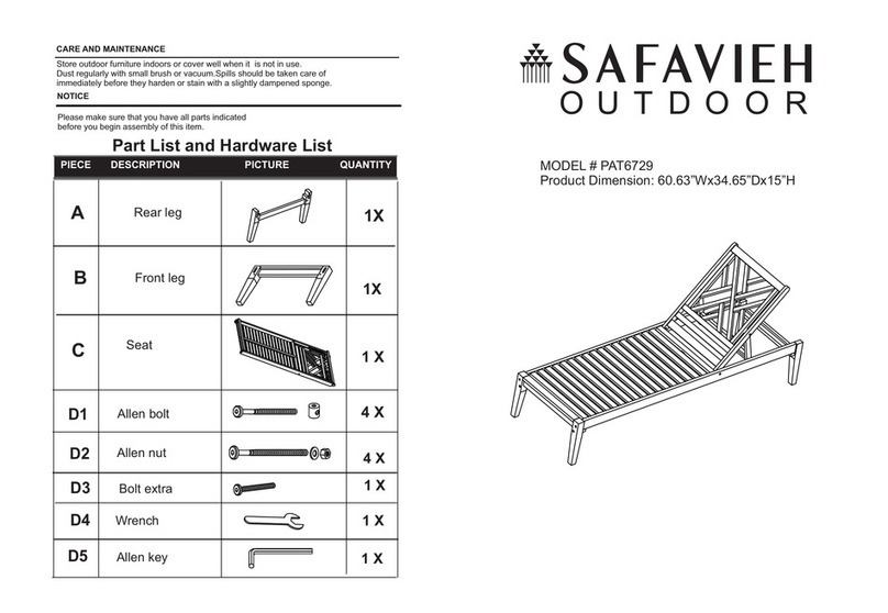 Safavieh Outdoor PAT6729 quick guide