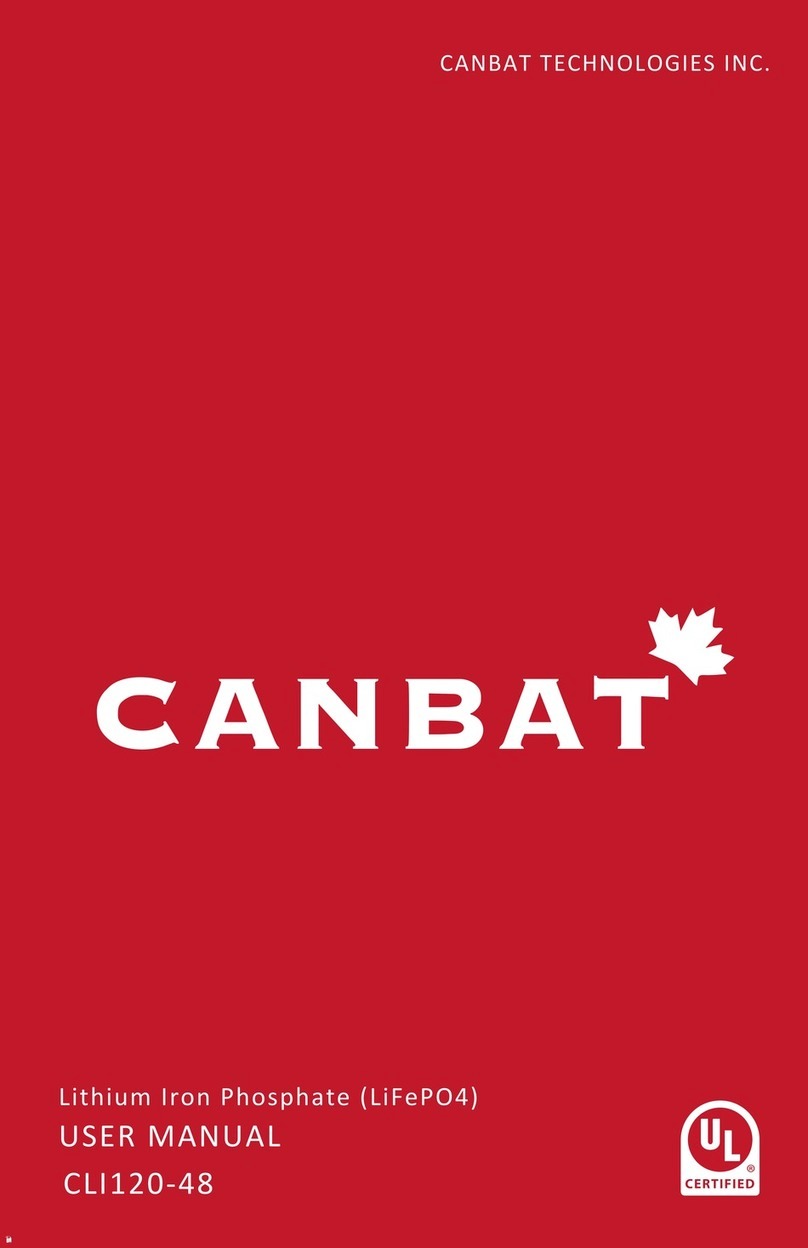 CANBAT TECHNOLOGIES CLI120-48 user manual