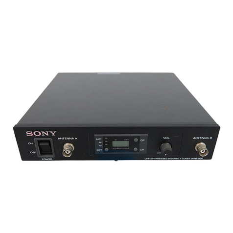 Sony WRR-800A User manual