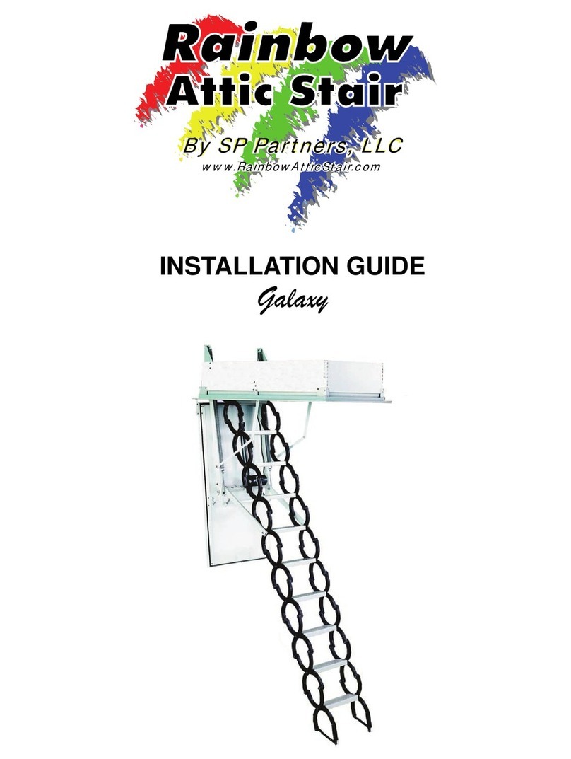 SP PARTNERS Rainbow Attic Stair Galaxy G2755 installation guide