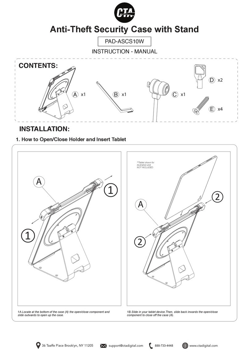 CTA PAD-ASCS10W User manual