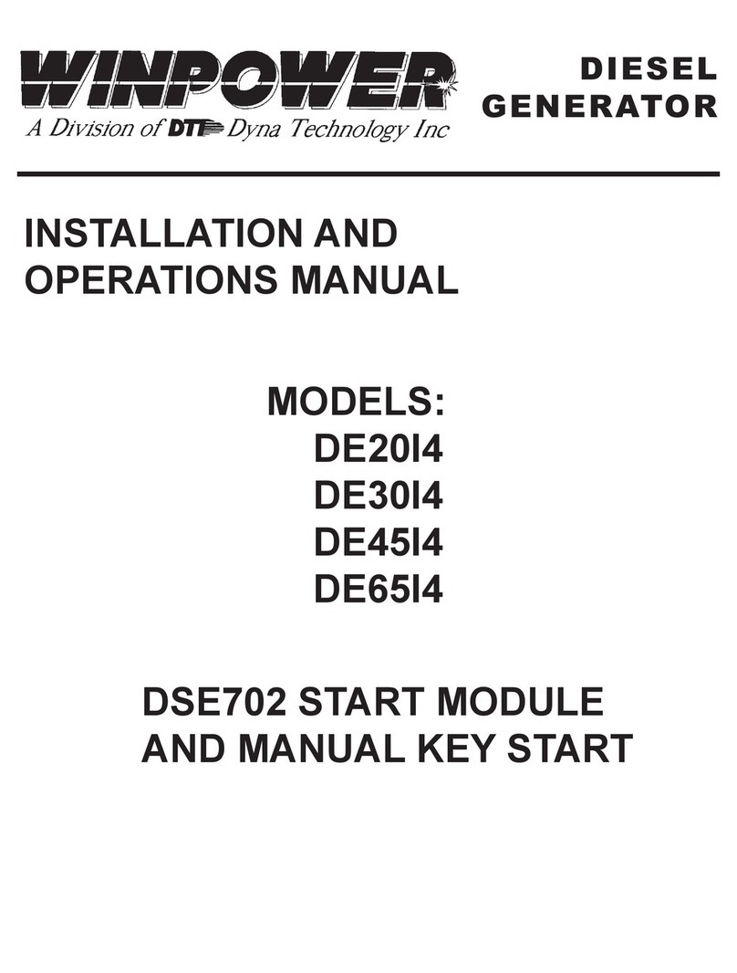 DTI Dyna Technology WINPOWER DE20I4 Installation and operation manual