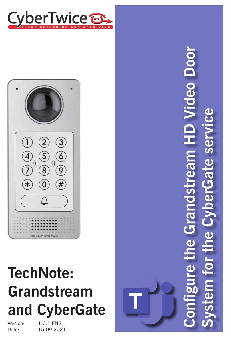 Grandstream Networks GDS3710 Tech note