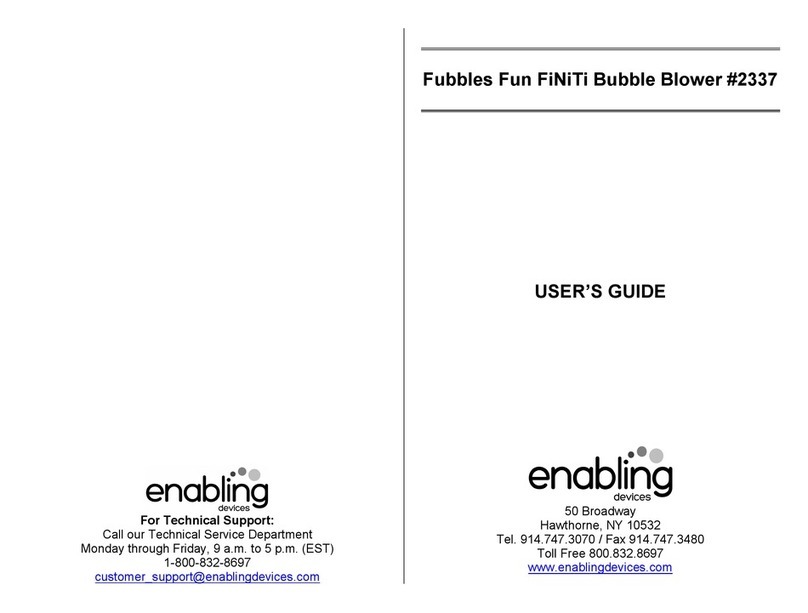 Enabling Devices Fubbles Fun FiNiTi User manual