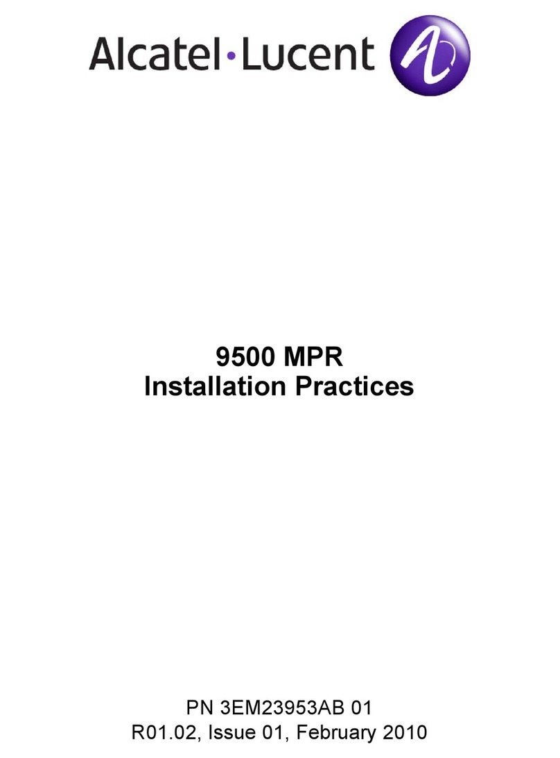 Alcatel-Lucent 9500 MPR Installation Practices