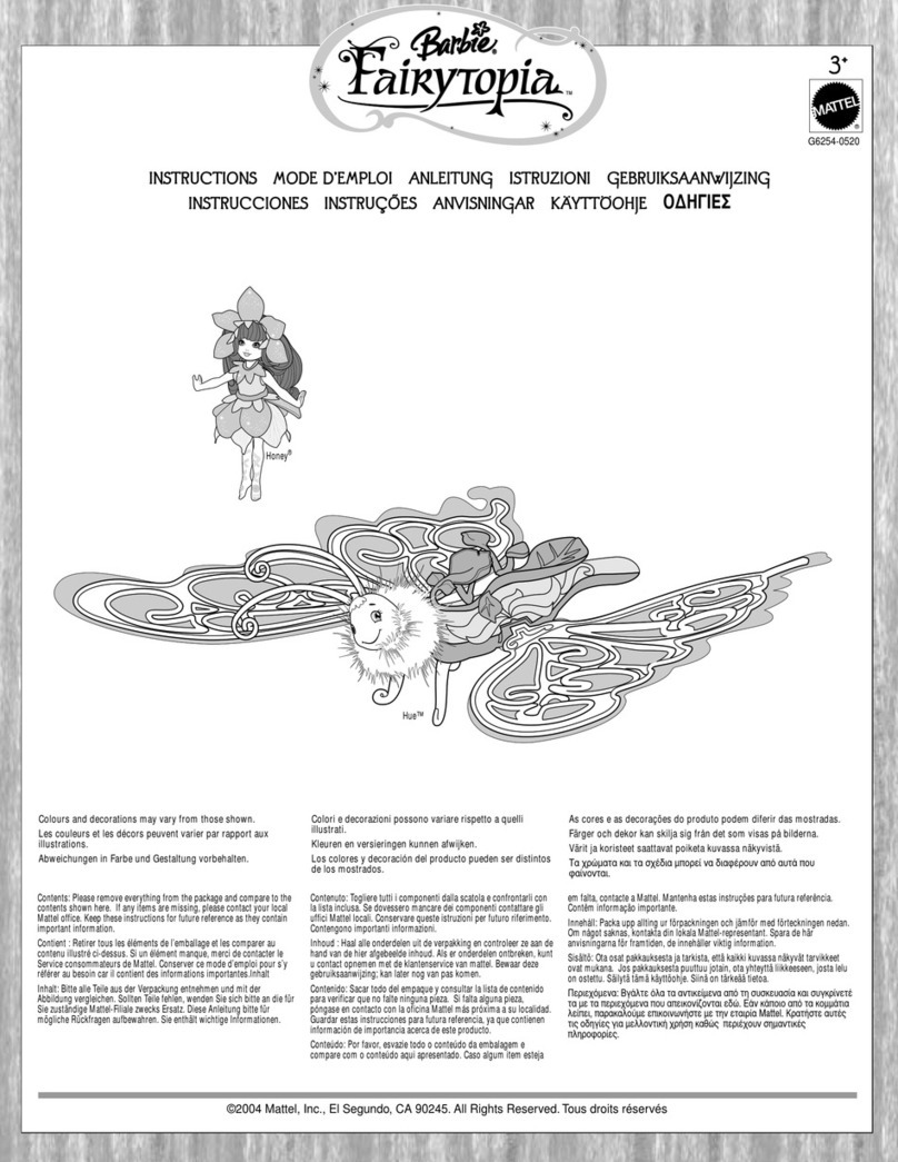 Mattel Barbie Fairytopia instructions