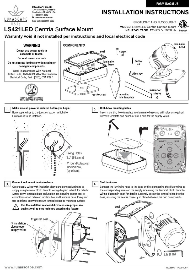 Lumascape LS421LED User manual