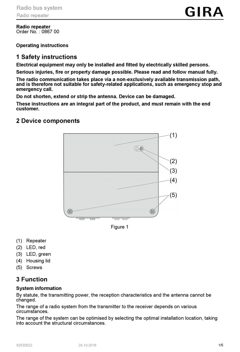 Gira 0867 00 operating instructions