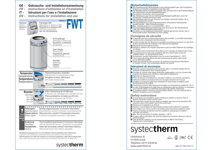 systectherm FWT User manual