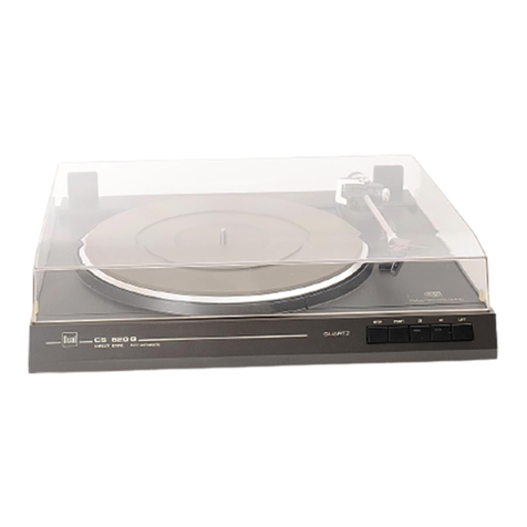Dual CS 620 Q Service manual