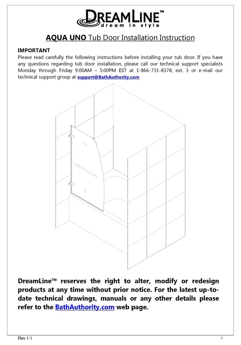 Dreamline AQUA UNO User manual