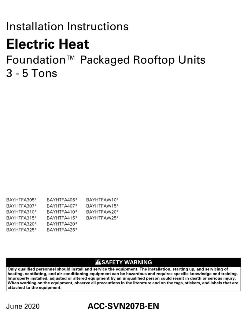 American Standard Foundation BAYHTFA305 Series installation instructions