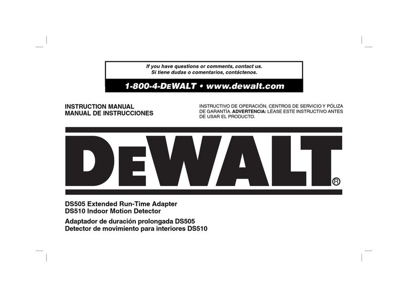 DeWalt DS505 User manual