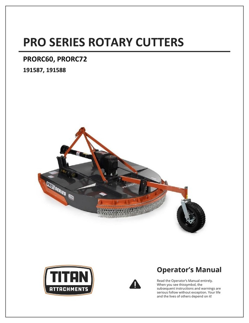 Titan Attachments PRO Series Operator's manual