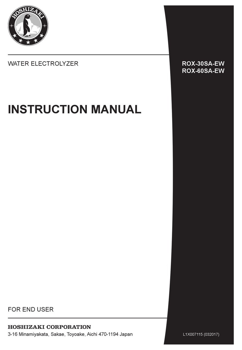 Hoshizaki ROX-30SA-EW instruction manual Hoshizaki ROX-30SA-EW instruction manual