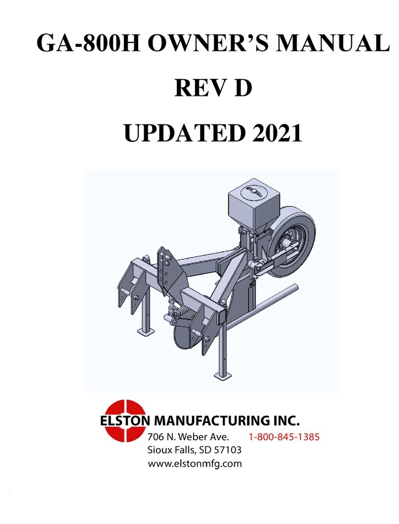 Elston Manufacturing GA-800H owner's manual