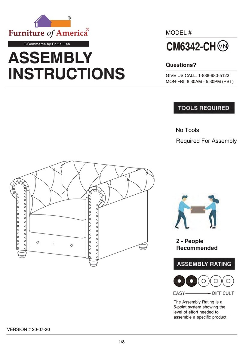 Enitial Lab Furniture of America CM6342-CH Assembly instructions Enitial Lab Furniture of America CM6342-CH Assembly instructions