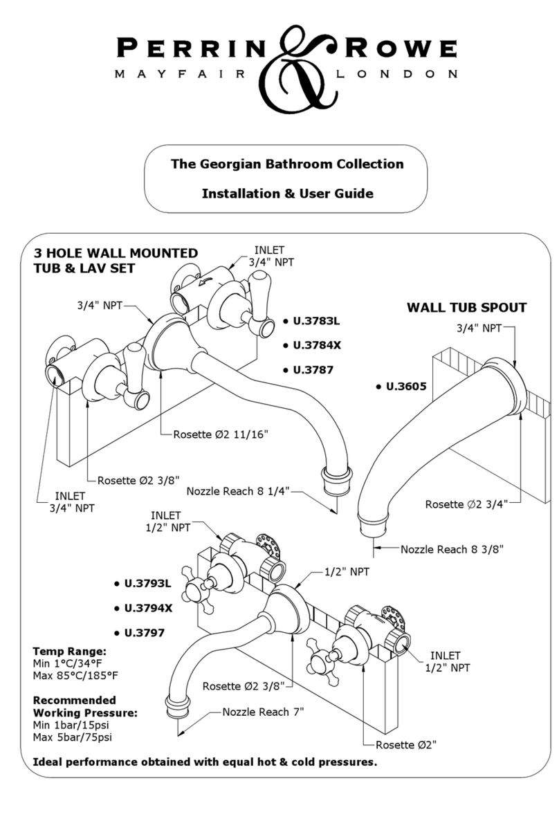Perrin & Rowe Georgian U.3783L Installation & user guide Perrin & Rowe Georgian U.3783L Installation & user guide