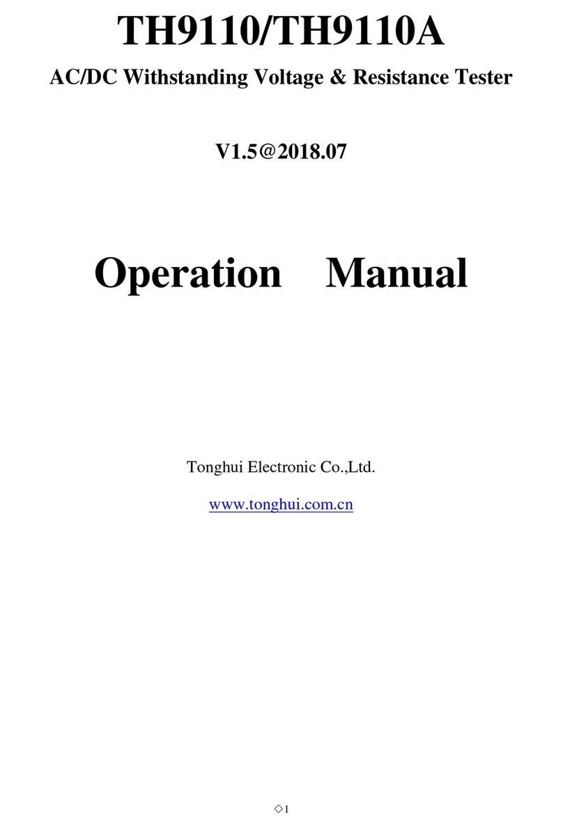 Tonghui Electronics TH9110 Operation manual Tonghui Electronics TH9110 Operation manual