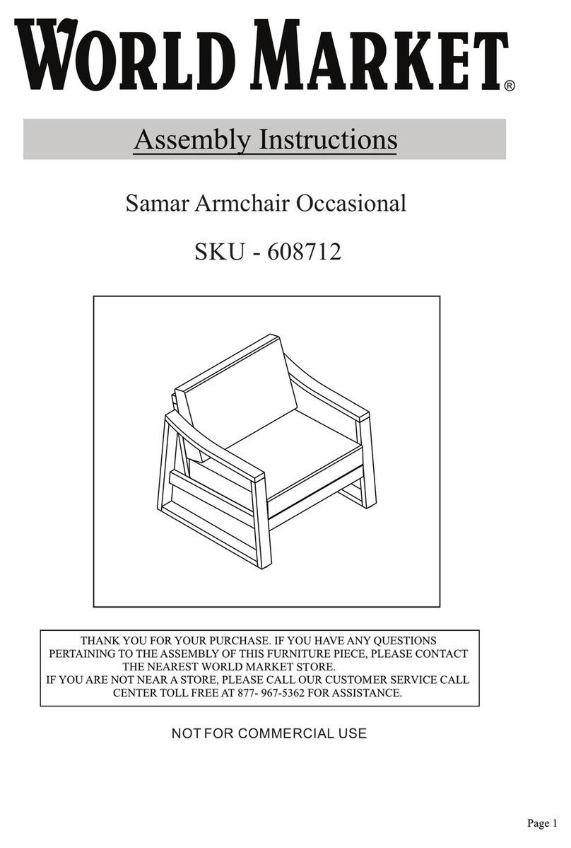 World Market Samar 608712 Assembly instructions World Market Samar 608712 Assembly instructions
