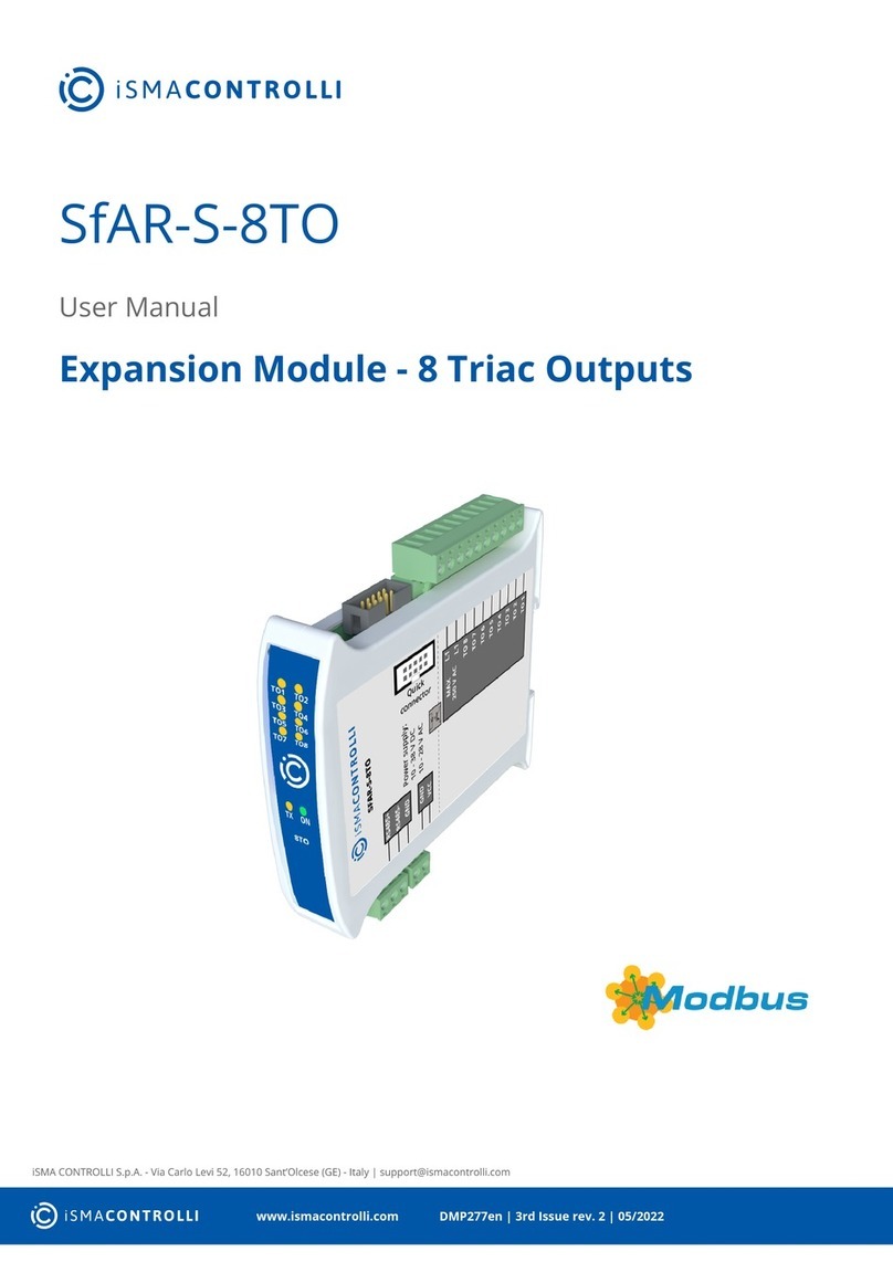 iSMA CONTROLLI SfAR-S-8TO user manual