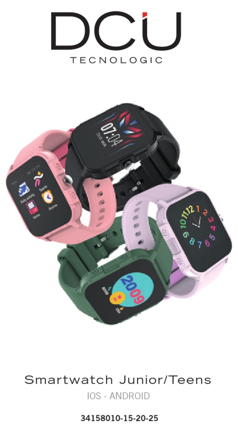 DCU Tecnologic Smartwatch Junior user manual