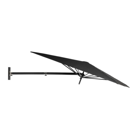 Instant Shade Umbrella Aurora Installation hardware