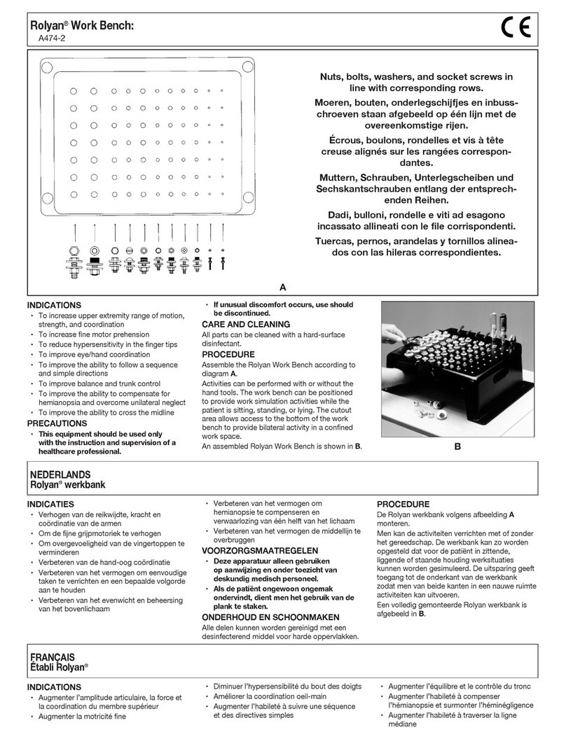Rolyan A474-2 quick start guide