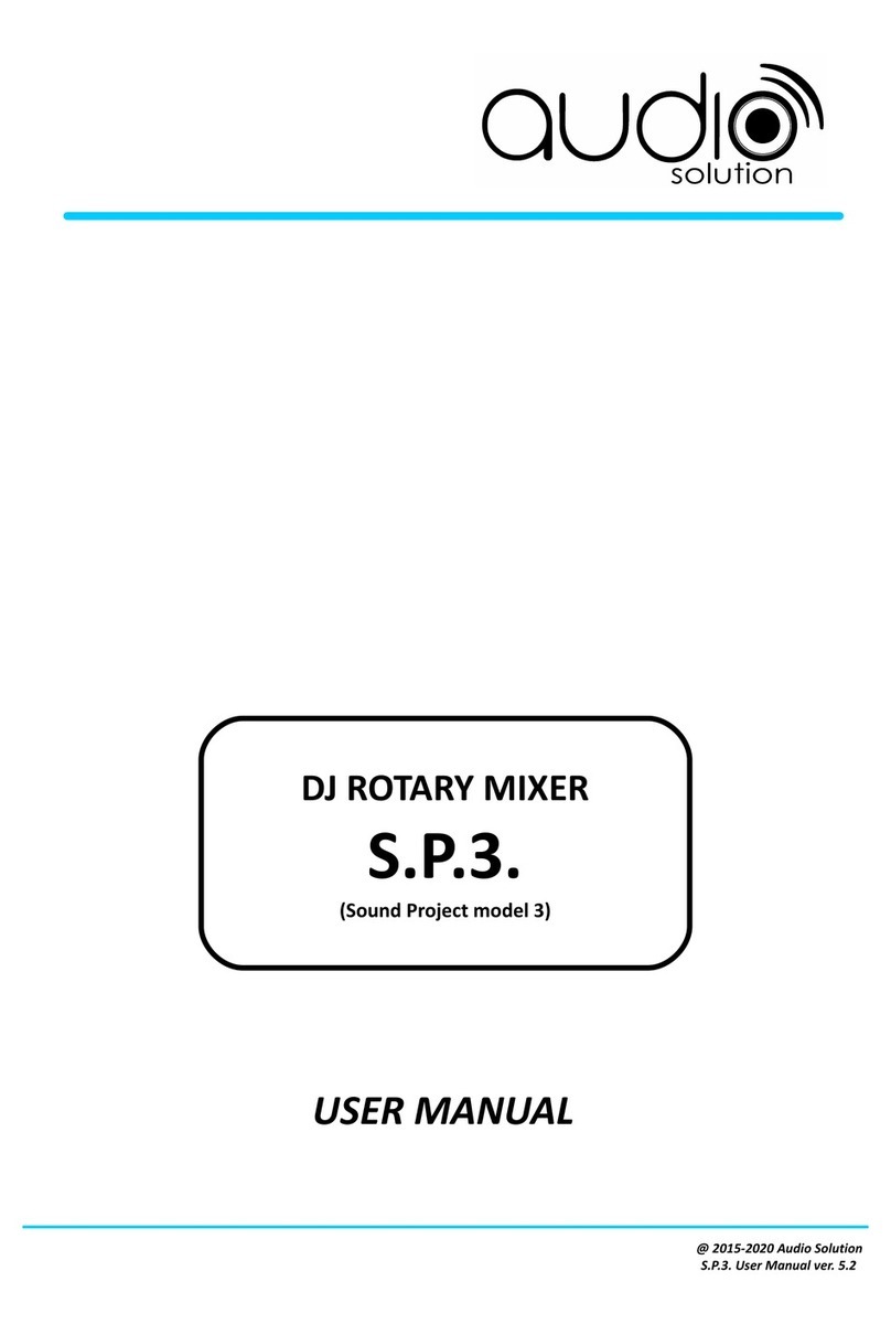 Audio Solutions Sound Project 3 user manual Audio Solutions Sound Project 3 user manual