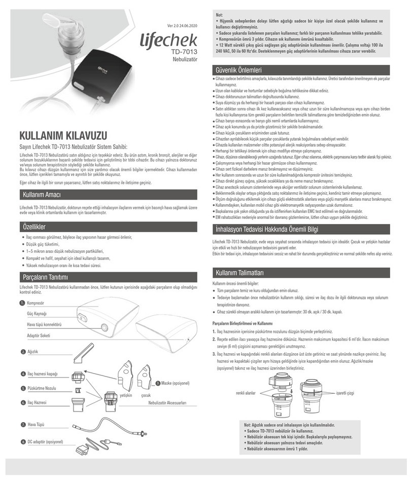 BEK Lifechek TD-7013 user manual