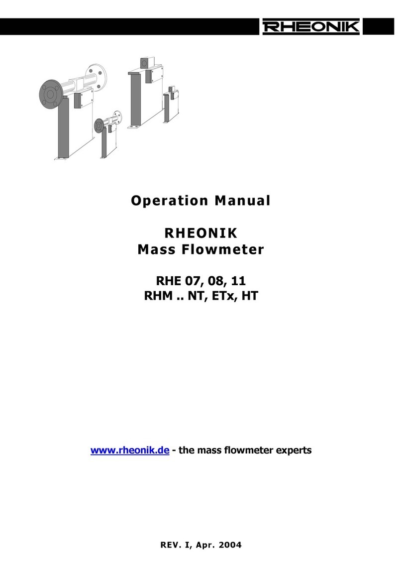 RHEONIK RHE 07 Operation manual