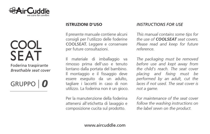 Air Cuddle COOLSEAT GRUPPO 0 Instructions for use