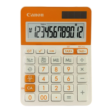 Canon LS-123T User instructions