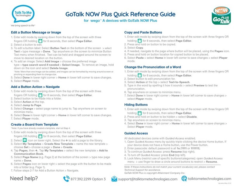 Gotalk NOW Plus Quick reference guide
