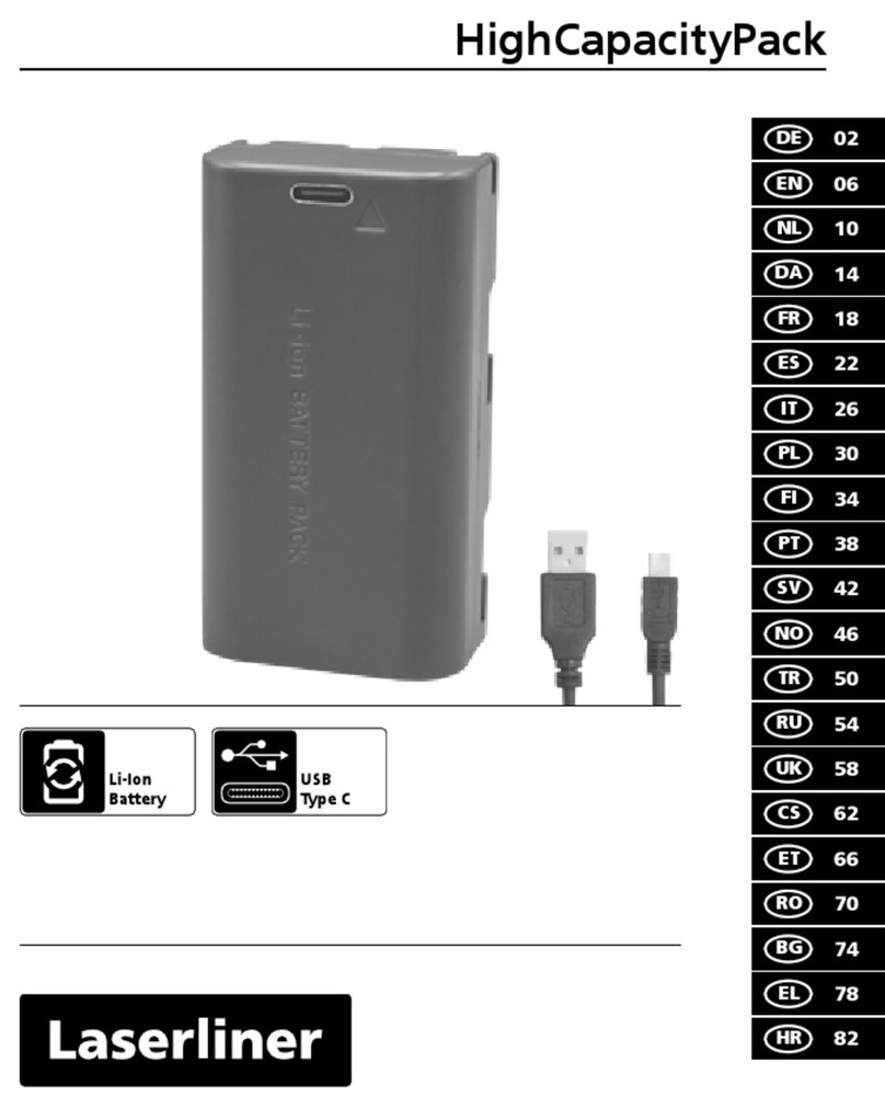 LaserLiner HighCapacityPack 22W20 manual