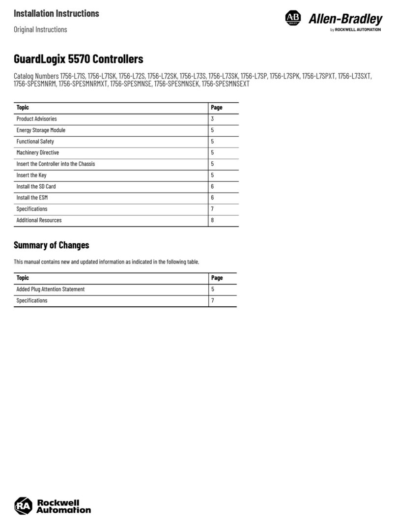 Rockwell Automation Allen-Bradley GuardLogix 5570 User manual