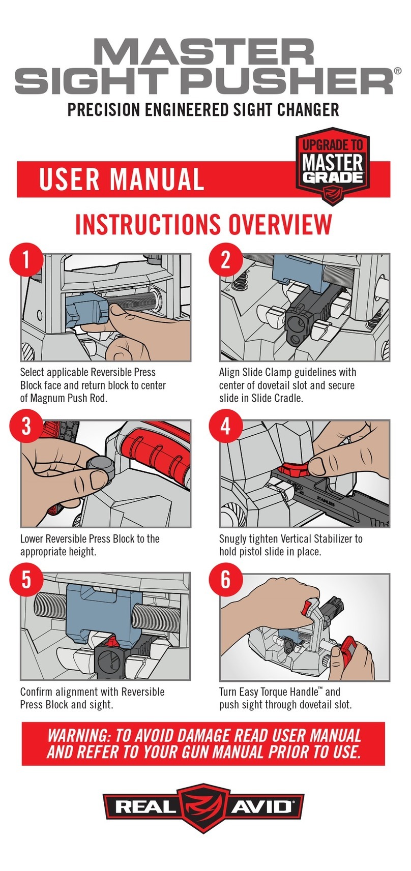 REAL AVID MASTER SIGHT PUSHER user manual