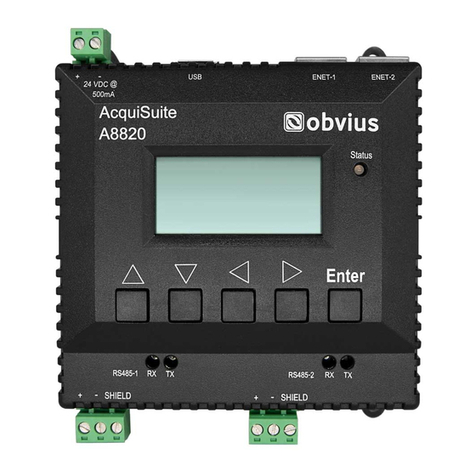 Obvius AcquiSuite A8820 User manual Obvius AcquiSuite A8820 User manual