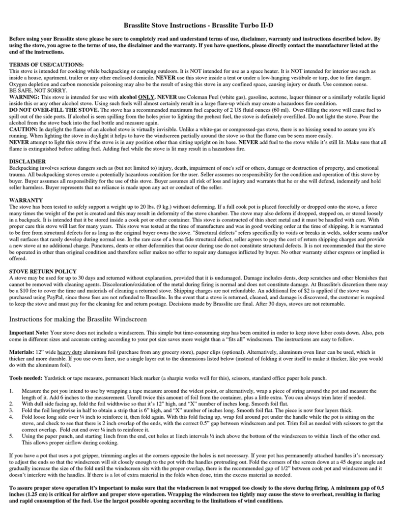 Brasslite Turbo II-D instructions