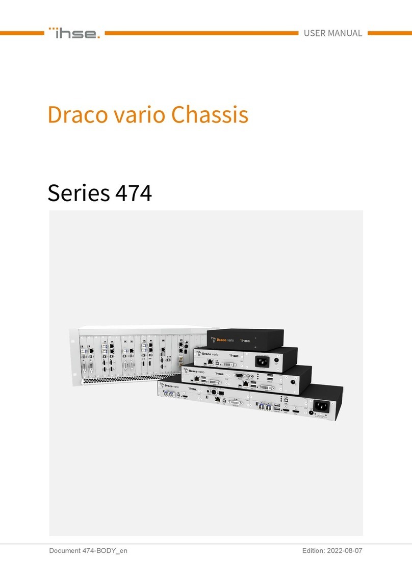 Ihse 474 Series user manual