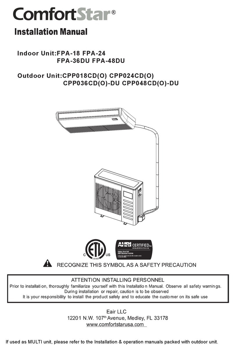 Comfort Star FPA-18 User manual