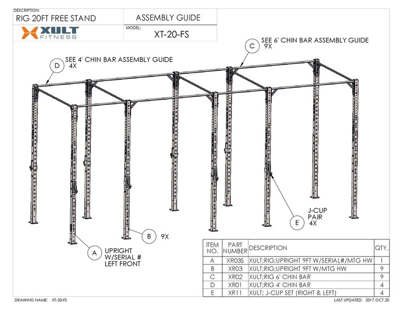 XULT Fitness XT-20-FS Assembly guide