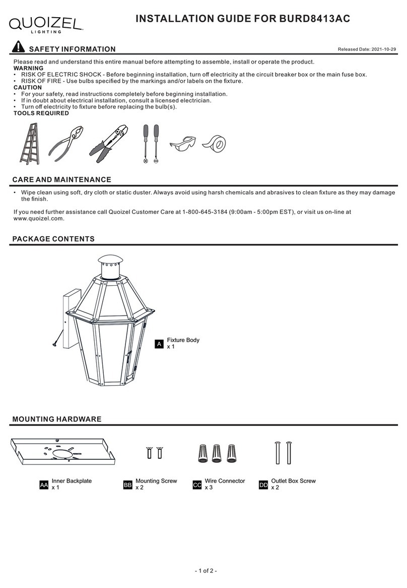 Quoizel BURD8413AC installation guide