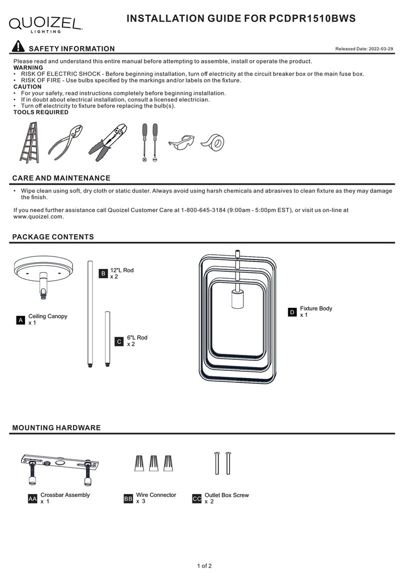 Quoizel PCDPR1510BWS installation guide