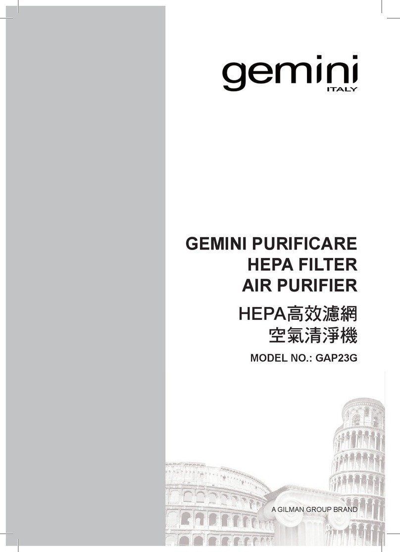 GILMAN GEMINI PURIFICARE GAP23G User manual