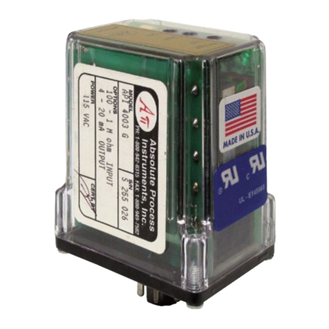 Absolute Process Instruments API 4003 G I User manual