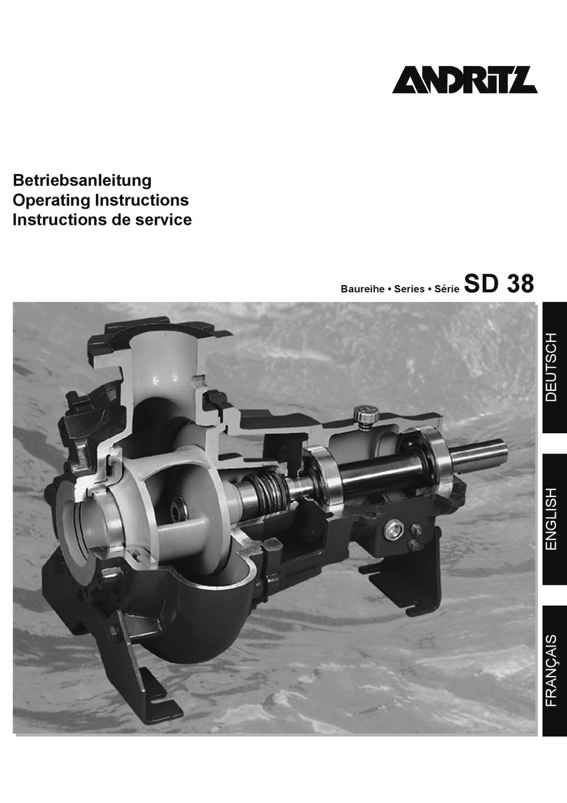 Andritz SD 38 Series operating instructions Andritz SD 38 Series operating instructions