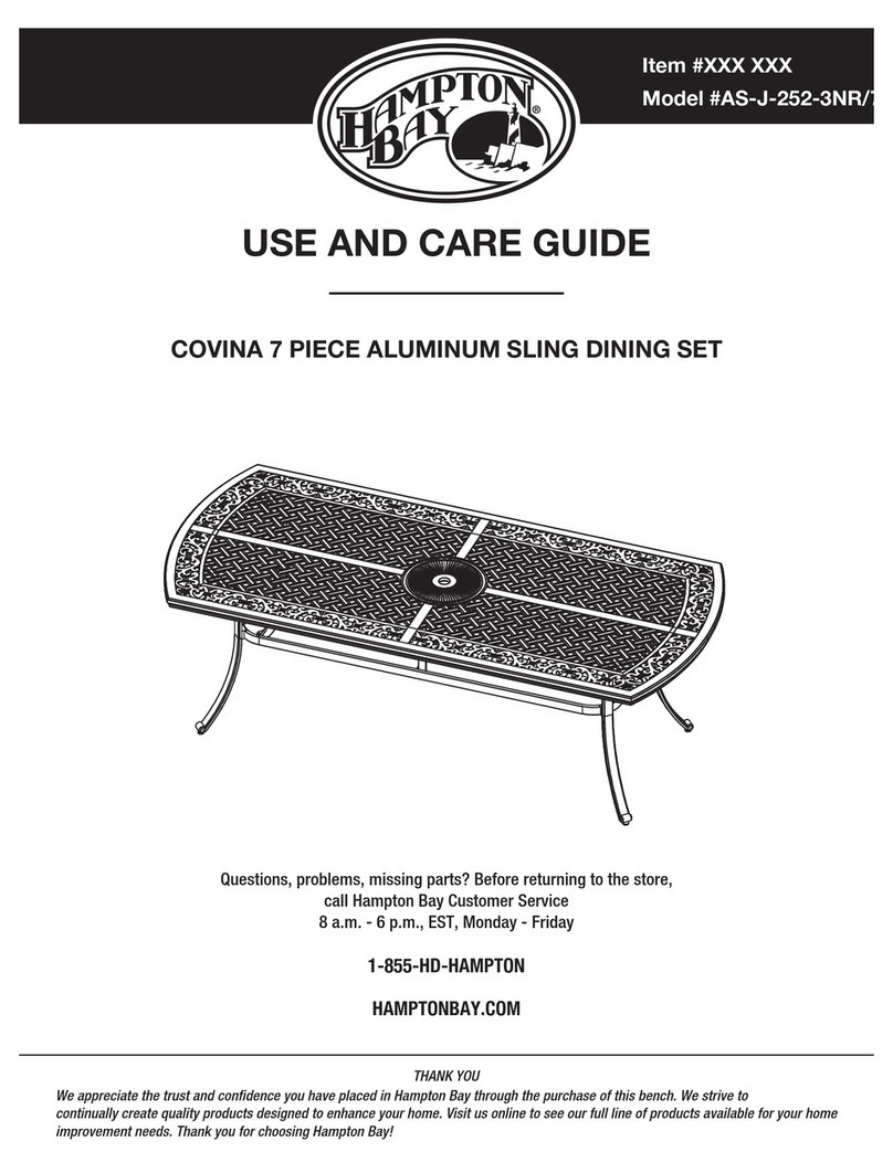HAMPTON BAY COVINA AS-J-252-3NR/7D User manual HAMPTON BAY COVINA AS-J-252-3NR/7D User manual