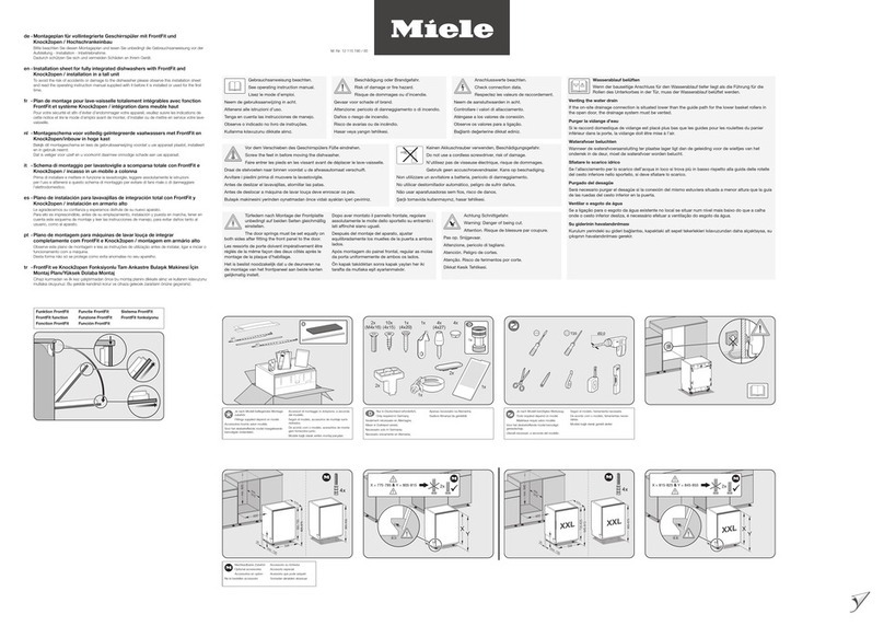 Miele G 27688-60 SCVi XXL AutoD K2O Installation sheet